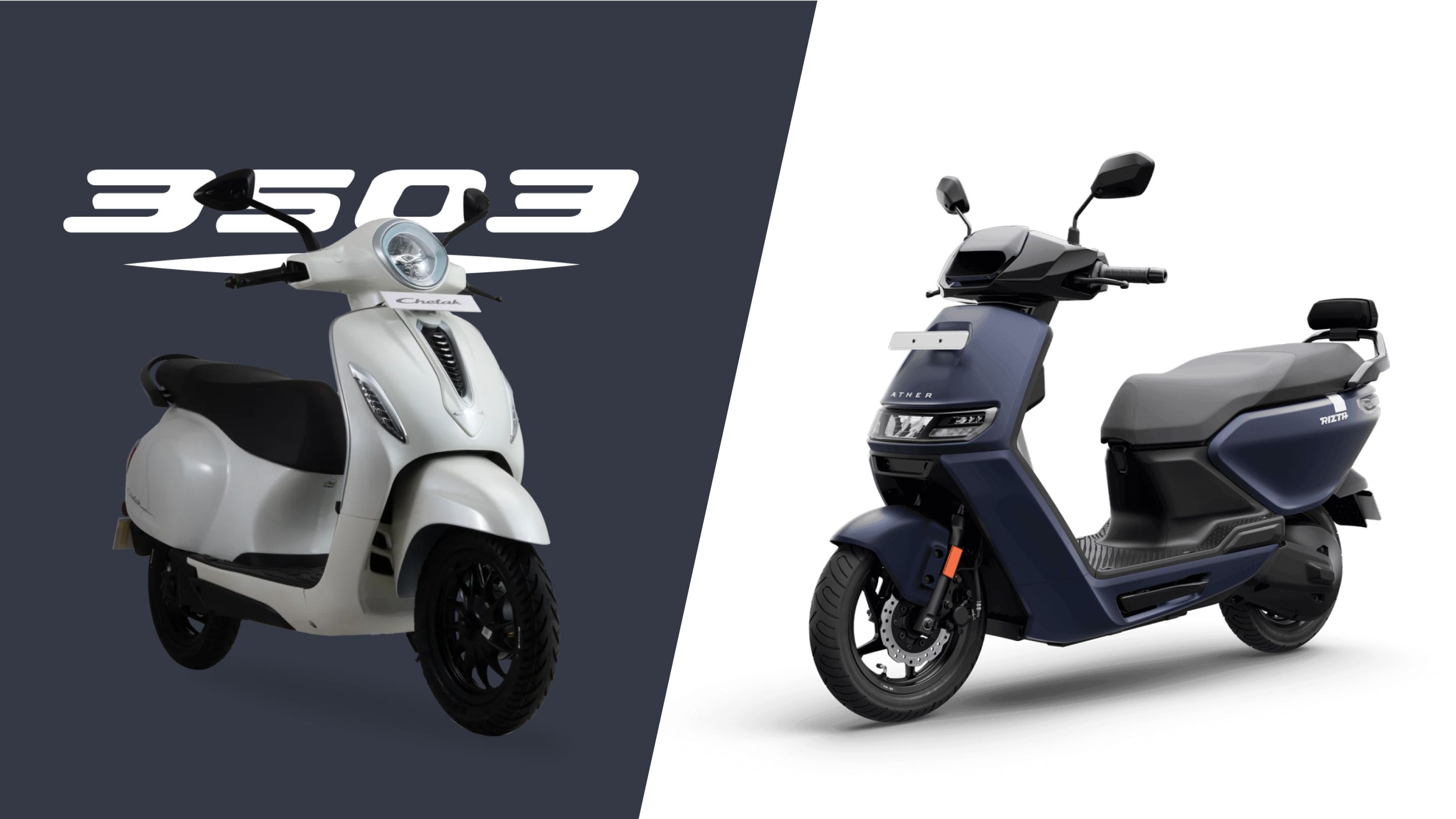 Bajaj Chetak 3503 vs Ather Rizta S: Detailed Comparison